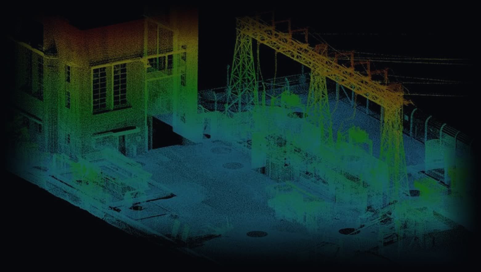 3D point cloud of an abandoned multi-storey building