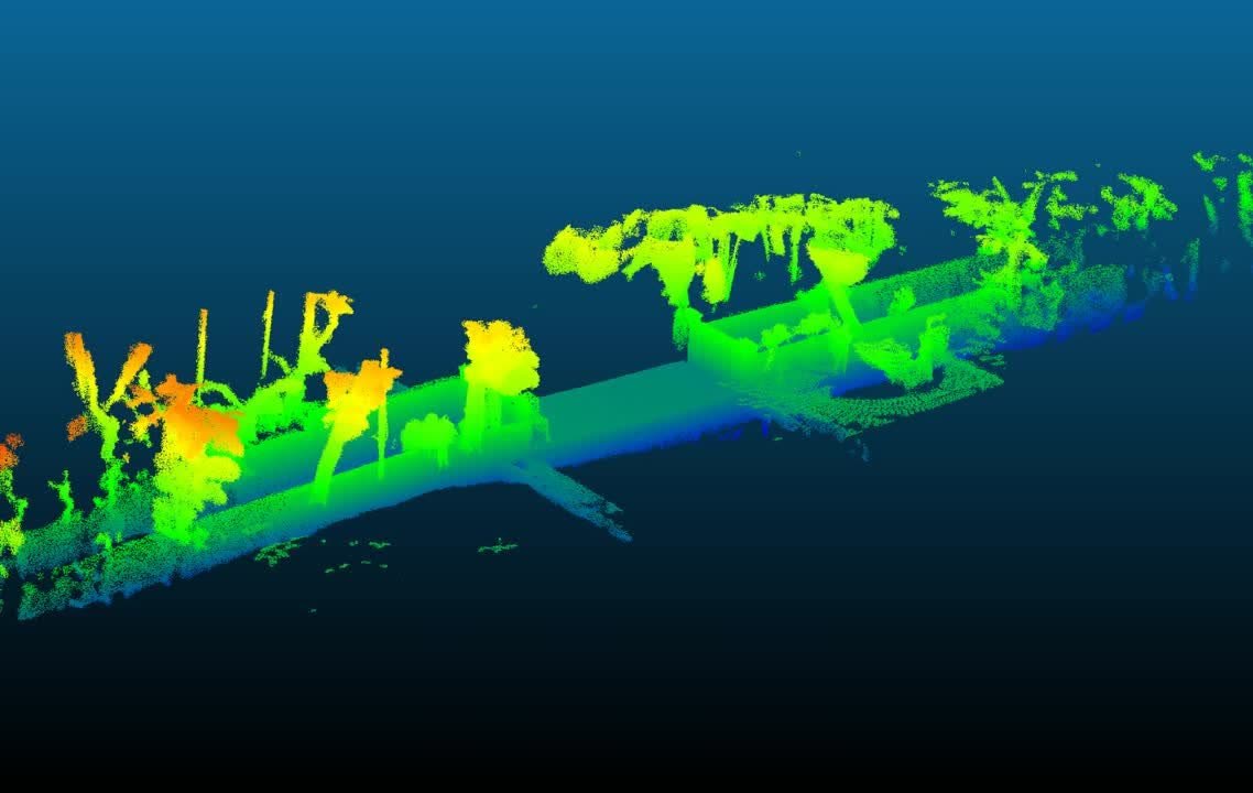 3D point cloud of a culvert